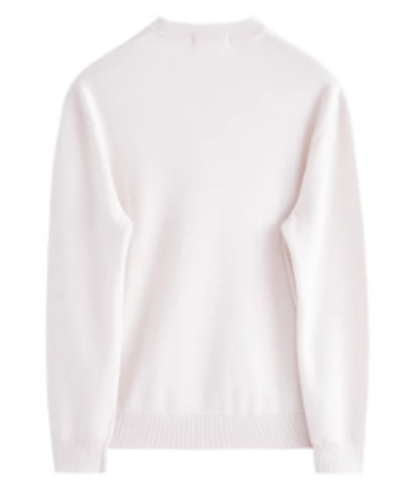 round neck sweater in wool /4color　SH2649