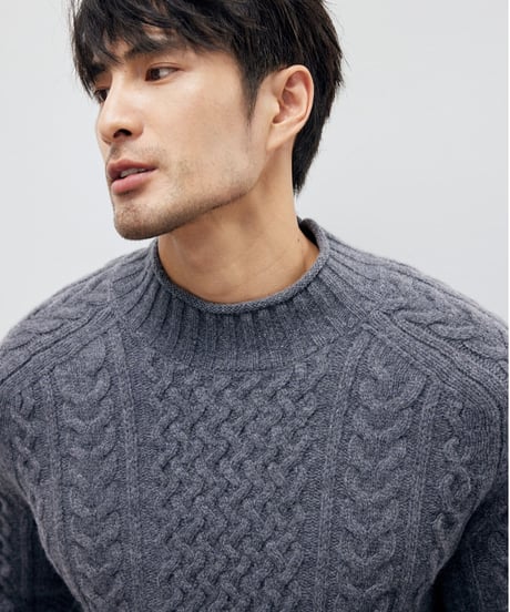 wool high neck sweater /2color　SH2195