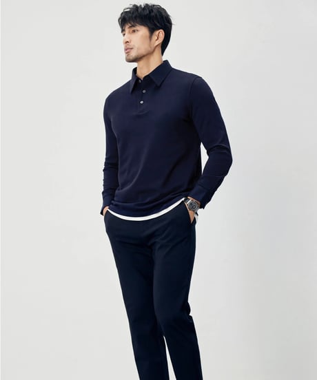 cotton piqué shirt /2color　SH2282