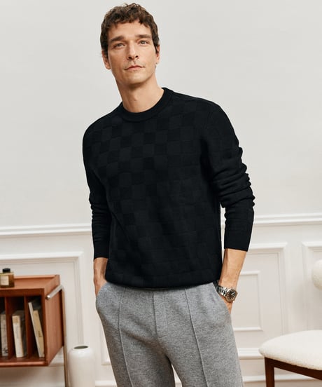 sweater cardigan round neck wool /3color　SH2571