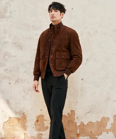 velvet stretch casual pants /2color　SH2389