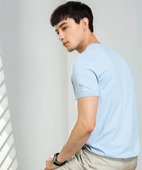 round neck pile t-shirt /6color　SH2419