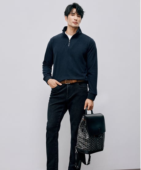 half-zip sweatshirt /2color　SH2585