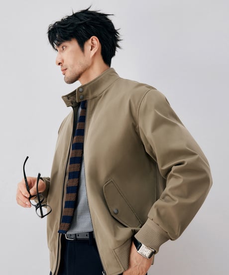 jacket with stand-up collar /2color　SH2672