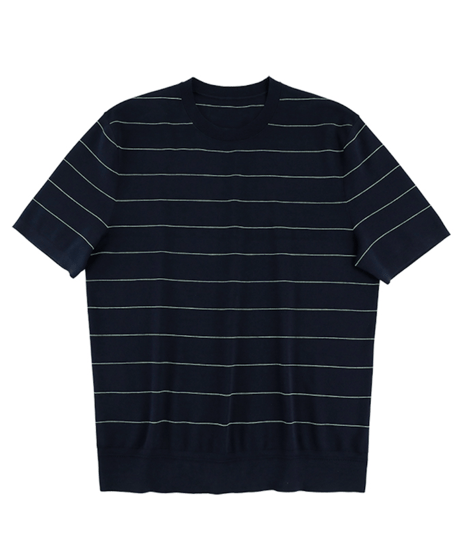round neck knit short sleeve t-shirt /2color　SH2495