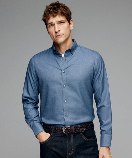 shirt in mulberry silk and cotton　SH2628