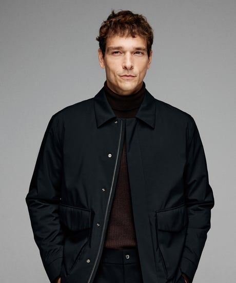 short lapel coat jacket /2color　SH2605