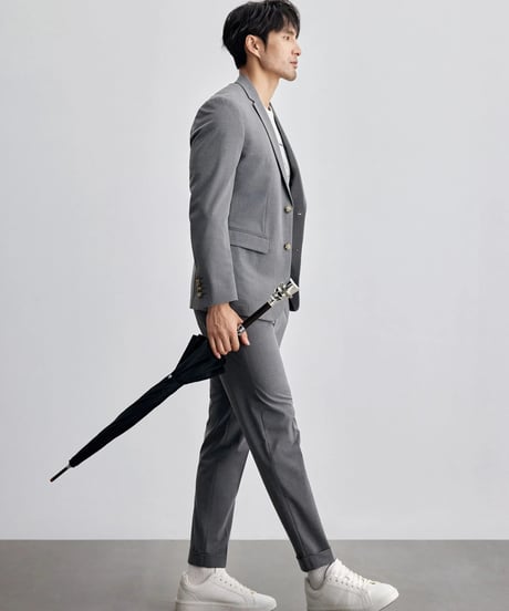 casual pants with single pleats /2color　SH2124