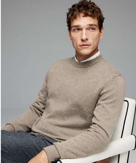 crew neck sweater cashmere 100% /2color　SH2623