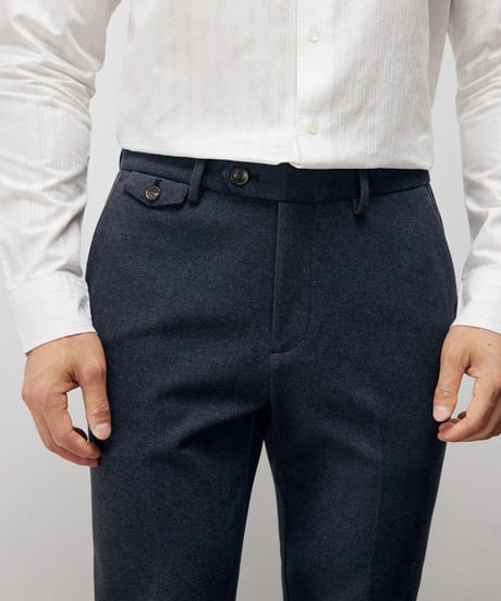 twill slim casual pants /2color　SH2207