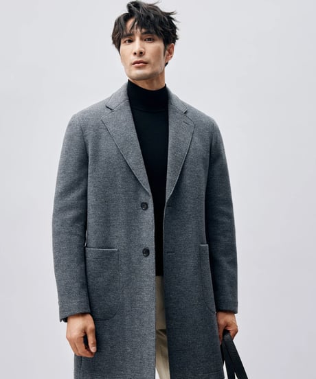 wool mid-length coat jacket　SH2435