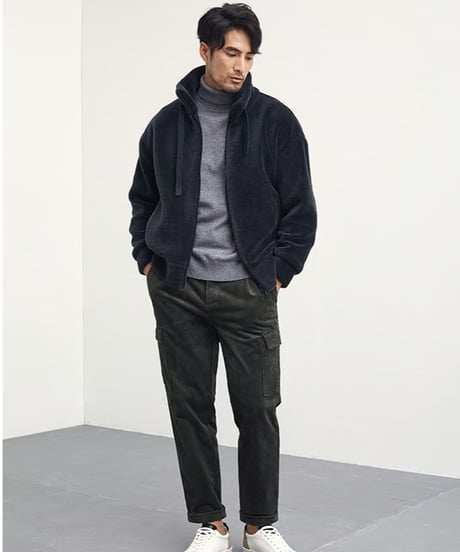 stand collar jacket wool 100%　SH2425