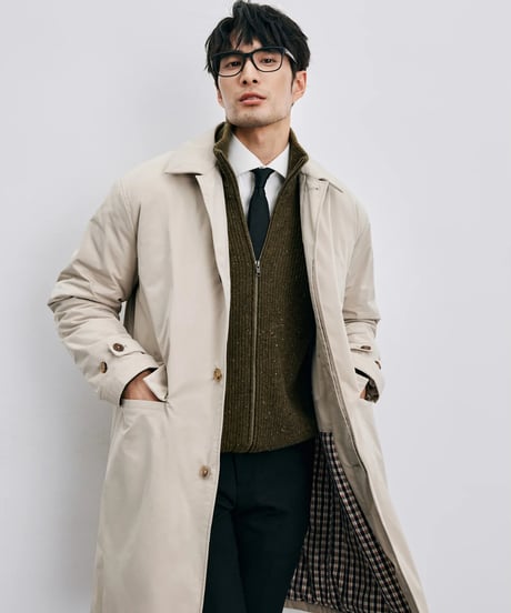 cotton mid coat jacket /2color　SH2415