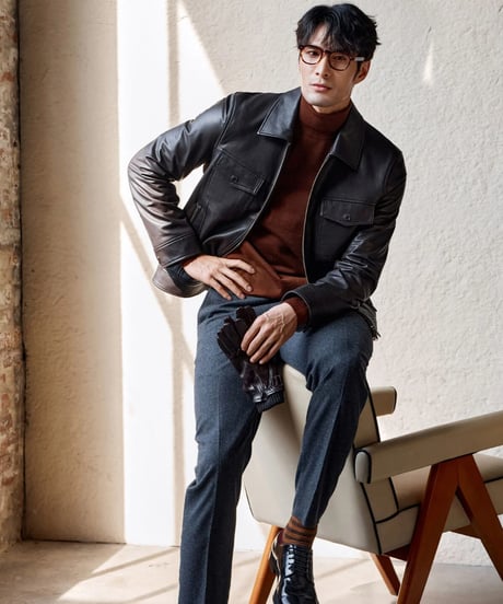 leather jacket sheepskin 100%　SH2330