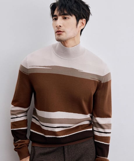 turtleneck sweater wool 100％　SH2317