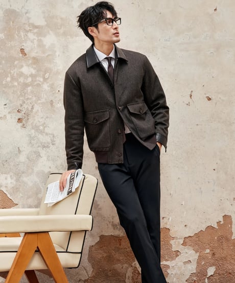 modal wool stretch slim pants /2color　SH2334