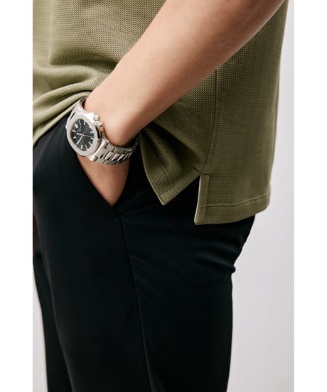 mulberry silk polo shirt /2color　SH2473
