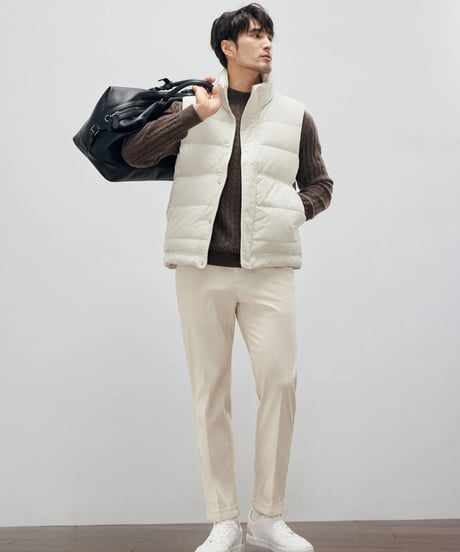 stand collar down vest jacket　SH2186