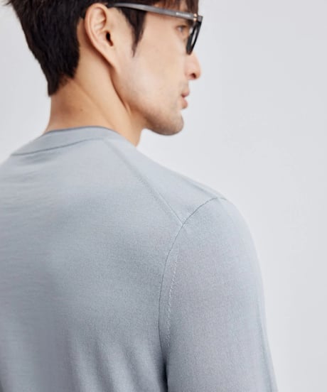 wool round neck sweater /4color　SH2301