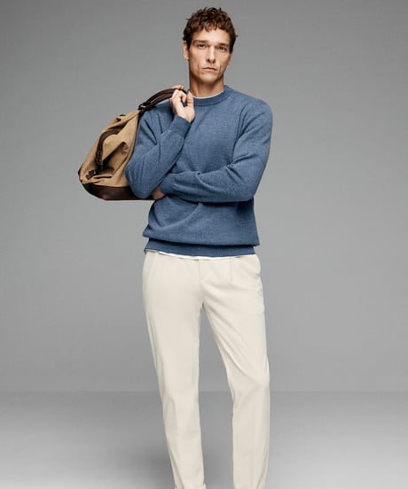 crew neck sweater cashmere 100% /2color　SH2623