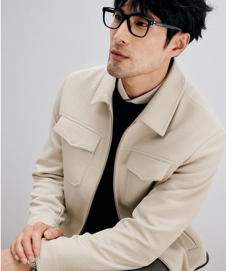 jacquard denim jacket  /2color　SH2682