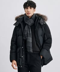 silver fox fur down jacket　SH2410