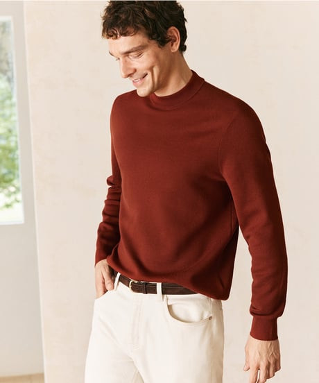wool sweater half turtleneck /4color　SH2686