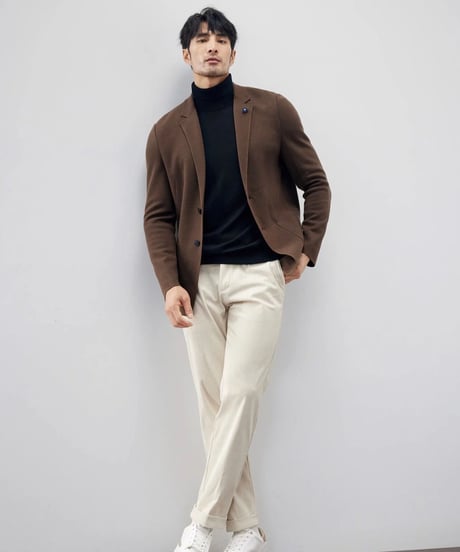 slim wool knit jacket /2color　SH2260