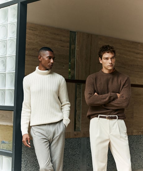 sweater cashmere shirt round neck /2color　SH2576