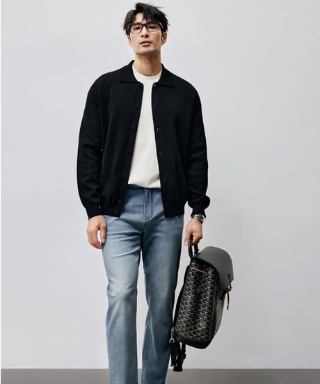cotton knit cardigan jacket /2color　SH2463