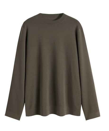 wool high neck sweater /4color　SH2258