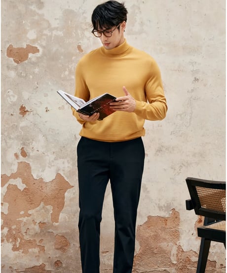wool turtleneck sweater 100％ /4color　SH2347