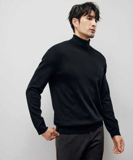 wool turtleneck sweater /4color　SH2213