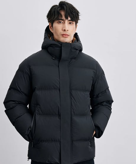 white duck short down jacket /2color　SH2411