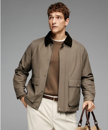 raglan sleeve jacket cotton /2color　SH2624
