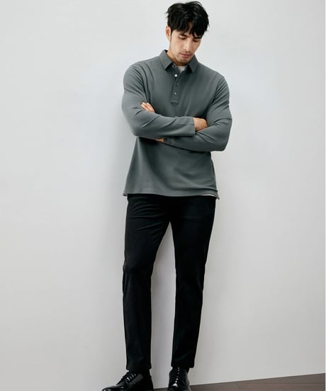 modal wool cotton pique t shirt /2color　SH2270