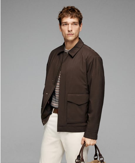 short lapel coat jacket /2color　SH2605