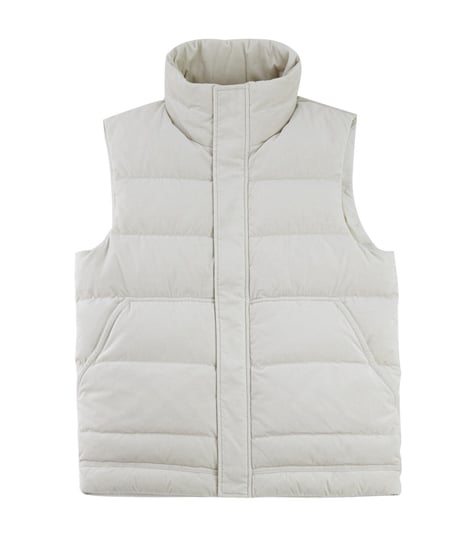 stand collar down vest jacket　SH2186