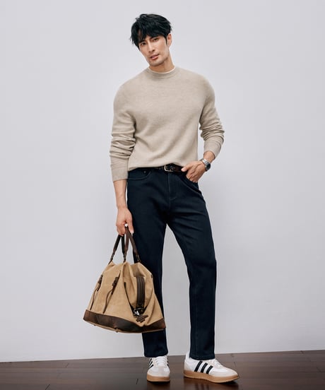 round neck sweater cashmere 100%　SH2691