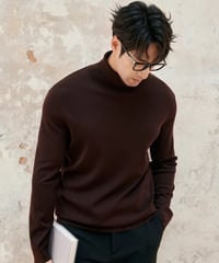 merino wool turtleneck sweater /4color　SH2386