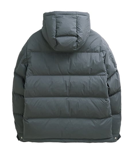 white goose leather stitch down jacket /3color　SH2382