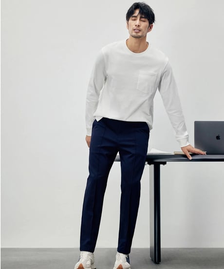 basic cotton round neck T shirt /4color　SH2284
