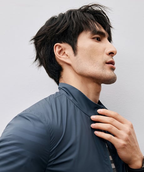 stand collar uv jacket /2color　SH2505