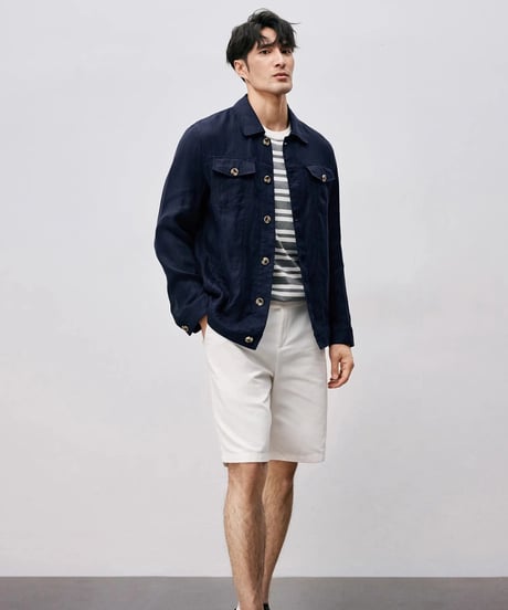 linen denim jacket　SH2485