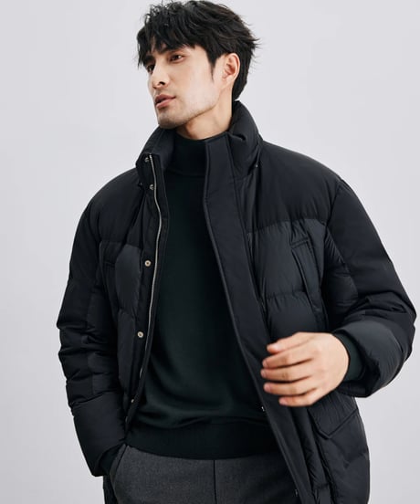 silver fox fur down jacket　SH2410
