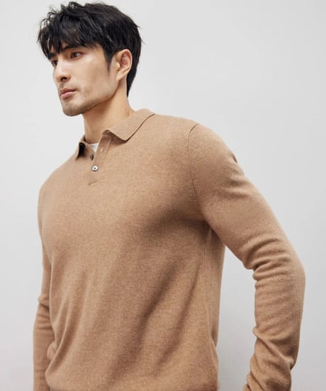 cashmere sweater in original color /2color　SH2215