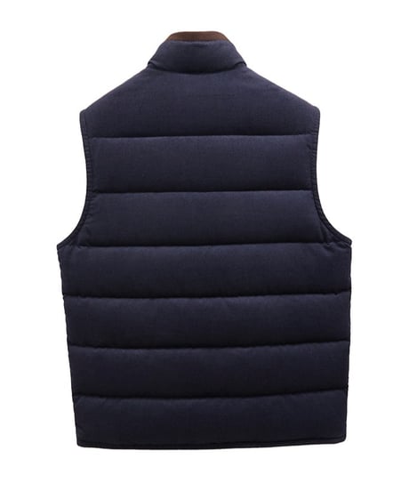 modal wool white goose down vest /2color　SH2403