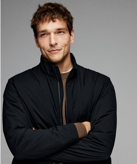 stand collar jacket zipper /2color　SH2650