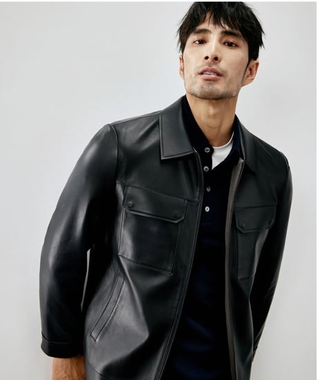 sheepskin leather jacket　SH2272