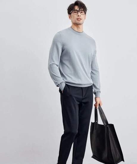 wool round neck sweater /4color　SH2301